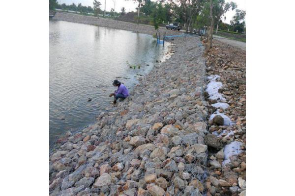 1*1*1m Retaining Wall 4mm Galvanized Gabion Boxes Stone Basket