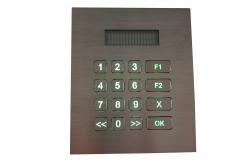 China Stainless Steel VFD Display Backlight RS232 Metal Keypad IP67 supplier