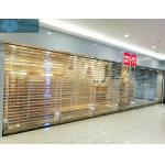SS 201 Durable Glass Roller Shutter With 12mm Tube