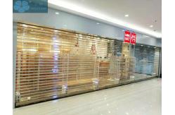 China SS 201 Durable Glass Roller Shutter With 12mm Tube supplier