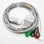 HP Snap 8 Pin ECG Cables And Leadwires Water Resistant CE / ISO Certifications for sale