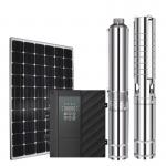 High Pressure Dc Solar Water Pump 4 Inch Submersible Deep Well Pump For Irragation for sale