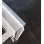 WEIKA UPVC Custom Double Glass Aluminum Hopper Window Price Per Square Meter