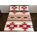 Patchwork Geometric Bedding Sets , Quilting Handmade Twin Bed Sets For Adults