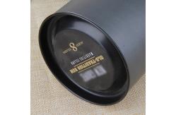 China Empty Cylinder Paper Tube Box For Wine Bottles Packaging With Metal Lid supplier