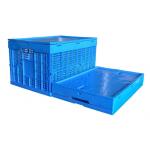 Hard Folding Plastic Storage Crate / Ventilated Eggs Square Plastic Crates for sale