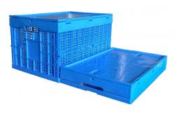 China Hard Folding Plastic Storage Crate / Ventilated Eggs Square Plastic Crates supplier