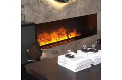 China Waterproof Led Electric Fireplace Freestanding Safe for Children Dump Automatically Shuts Off supplier
