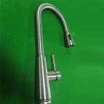 35mm Ceramic Cartridge High Arc Kitchen Sink Faucet CUPC Braided Hose for sale