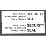 70um 1mil Gloss White Semi Transfer Tamper Evident Label Stiker For VOID