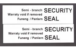 China 70um 1mil Gloss White Semi Transfer Tamper Evident Label Stiker For VOID supplier