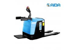 China CE Certified Stand On Electric Pallet Jack , Lithium Electric Hydraulic Pallet Jack supplier