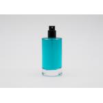 Round Shape Glass Perfume Spray Bottles 50ml With Black Snap On Perfume Pump