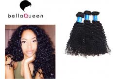 China Unprocessed Virgin Mongolian Hair Extensions , Natural Curly Grade 7A Virgin Hair supplier