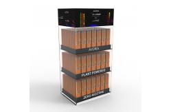 China Customized Essential Oil Display Stand Acrylic Countertop Display Rack With Drawers supplier