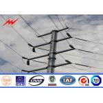 12m 800Dan Hot Dip Galvanized Utility Power Poles For Electrical Distribution Line for sale
