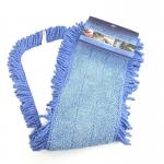 Customized Blue Industrial Quickie Dry Mop 500gsm Tassel Mop Pad Heads for sale