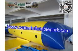 China Blue And Yellow  Inflatable Water Blob , Inflatable Water Jumping Pillow supplier