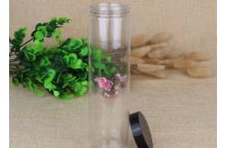 China 450ml Mini Long Clear Pet Jars Transparent Plastic Tube Packaging supplier