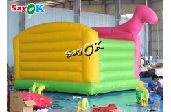 China Customized Kids Inflatable Amusement Park T-Rex Dinosaur Theme Bouncy Castle supplier