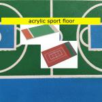 Anti Corrosion Waterproof Acrylic Tennis Court Color Customized for sale