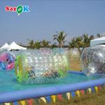 Sayok Inflatable Transparent PVC Human Hamster Rolling Zorb Roller Ball Water Walking Game Ball for Water Toys for sale