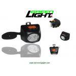 Small Size LED Miners Cap Lamp 8000LUX 221lum Brightness With Digital Screen for sale