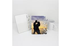 China Gloss White 127g 180x150mm Sublimation Mdf Photo Frame supplier