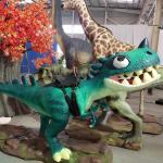Redtiger Animatronic Dinosaur Ride Color Customized For City Park for sale