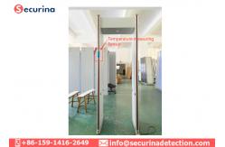 China 8 Pinpoint Zones Walk Through Security Detector LCD Screen Body Temperature Scanner supplier