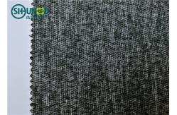 China PES Woven Fusible Interlining Weft Knit Insert 50gsm Napping Interlining Fabric supplier