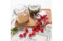 China Wide Opening Recycled Glass Jars With Lid , Fermenting Glass Preserving Jars supplier