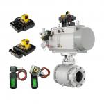 Control Valve With Pneumatic Actuator And Asco 8210G Solenoid Valve And Westlock 2200 Limit Switches for sale