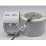 Matte Finish Wire And Cable Labels Thermal Transfer Clear Vinyl Self Laminating Wrap Around for sale