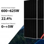 600W 605W JA Solar Panel 610W 615W 620W 625W Mono Perc Half Cut Solar Panel for sale
