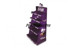 China Purple Visual Merchandising Custom Cardboard POP Displays 5 Tier Cadbury Milk Chocolate supplier
