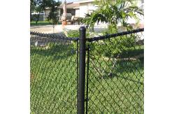 China Steel 10 Ft Chain Link Fence Gate Assembled Sustainable Chain Link Security Fence supplier