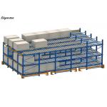Intensive Gravity Adjustable Pallet Racking System ISO9001 CE Approved