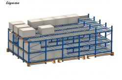 China Intensive Gravity Adjustable Pallet Racking System ISO9001 CE Approved supplier