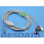 1.5m Creative Compatible ECG Cables And Leadwires Snap Sensor Type for sale