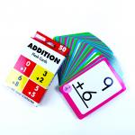 Addition Children'S Learning Flash Cards , Playing Game Cards 90*130mm for sale