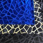 Animal Flower Pattern Polyester Silk Burnt Out Velvet Velour Fabric for sale