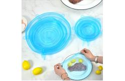 China Kitchen 6pcs Reusable Stretch Round Silicone Stretch Lids Food Storage Cover Set supplier
