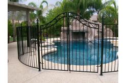 China Swimming Pool Perimeter Wire Mesh Security Fencing Curving Top For Kids supplier
