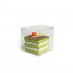 Biodegradable Plastic Sheet Cake Gift Folding PET Plastic Packaging Box