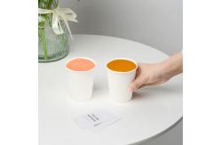 China OEM Single Wall Paper Coffee Cup Disposable With Embossing UV Coating Printing supplier