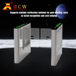 HCW Swing Turnstile Gate Pedestrian Bi-Directional High Quality Security Access Control QR Code for sale