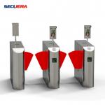 Face Recognition Pedestrian Control Electronic Flap Barrier Gate/ Acrylic Counter Turnstiles