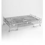 Logistics Wire Mesh Crate 4 Layers Stackable Space Saving High Visibility