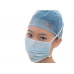 EN14683 Tie On Disposable Nonwoven Face Mask Waterproof for sale